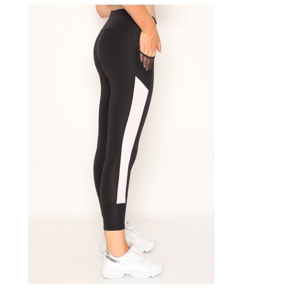 CM Fashion Pants - CM Fashion WHITE BLACK LEGGINGS